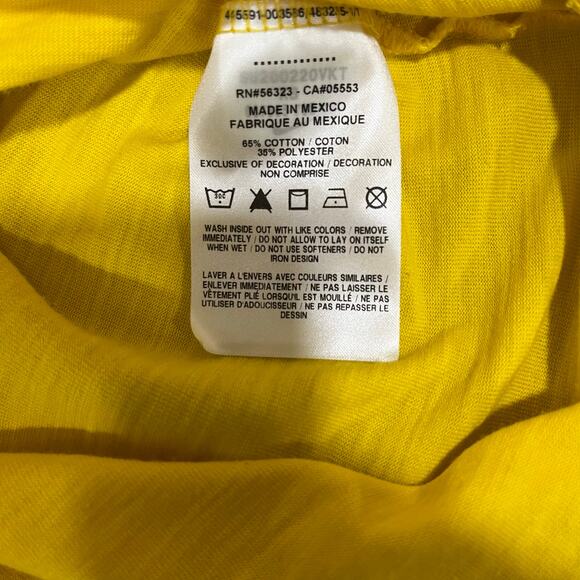 Nike Dri-Fit Women's Oregon Ducks Crop Short Sleeve Tee Yellow XS - Picture 4 of 6